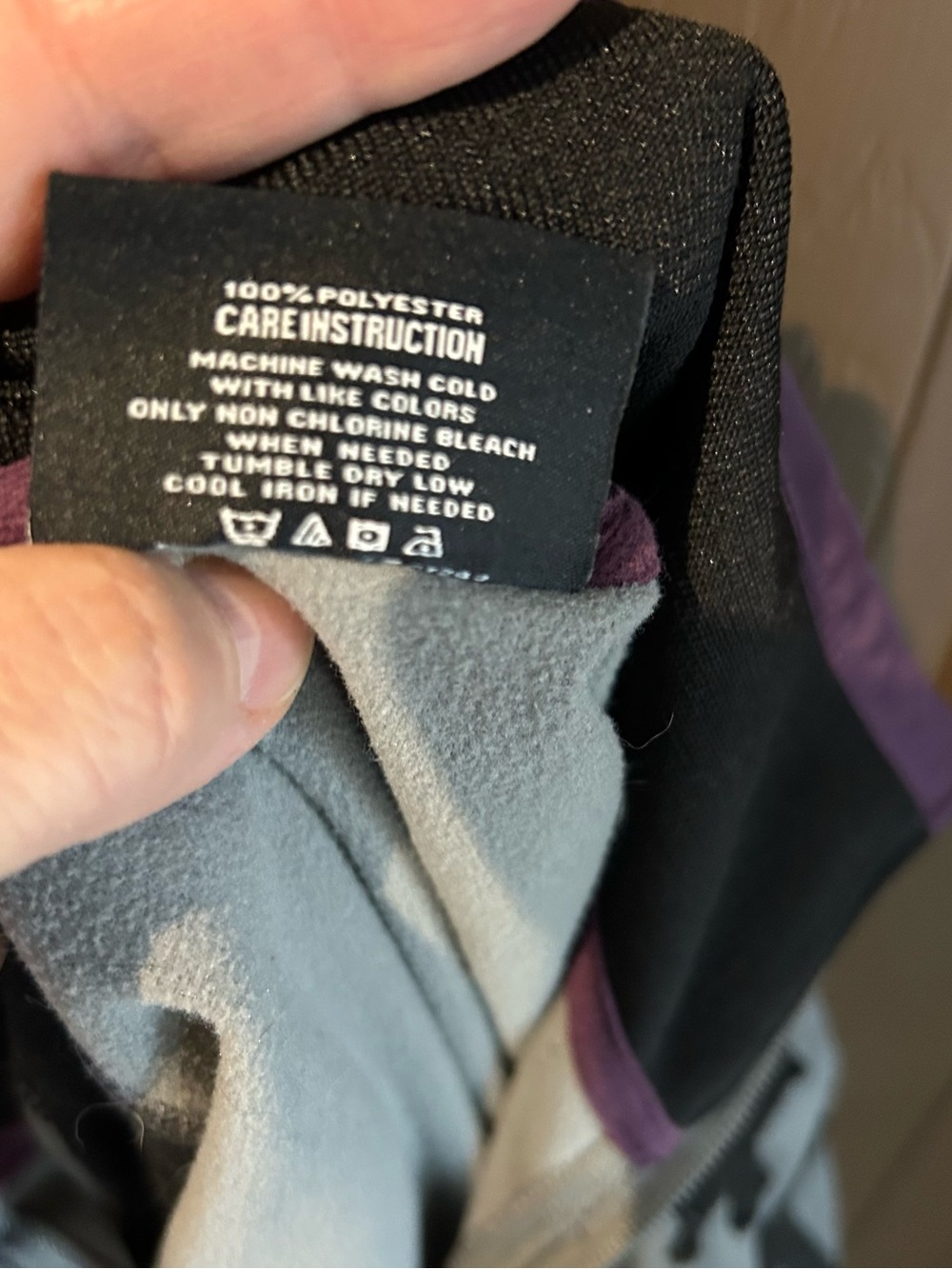 Zoo York Gray, Black & Purple Athletic Zip Jacket - Picture 6 of 11